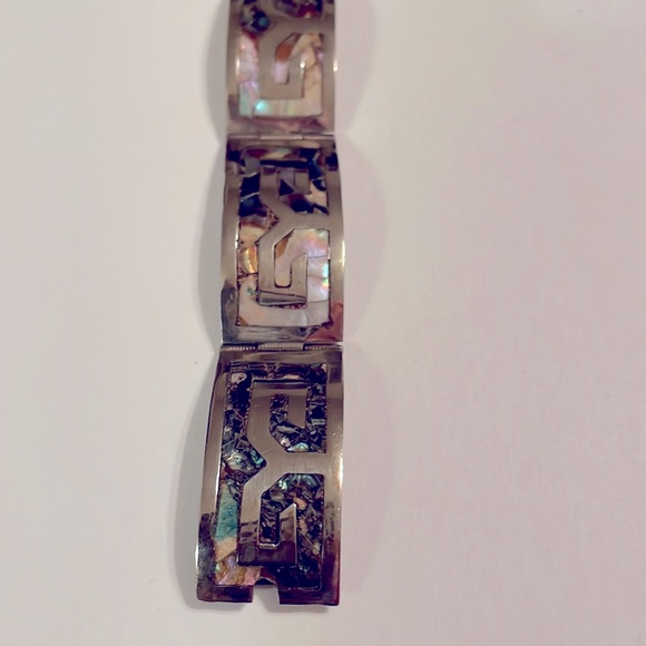 Sterling Silver Abalone Bracelet. EUC - Picture 2 of 10